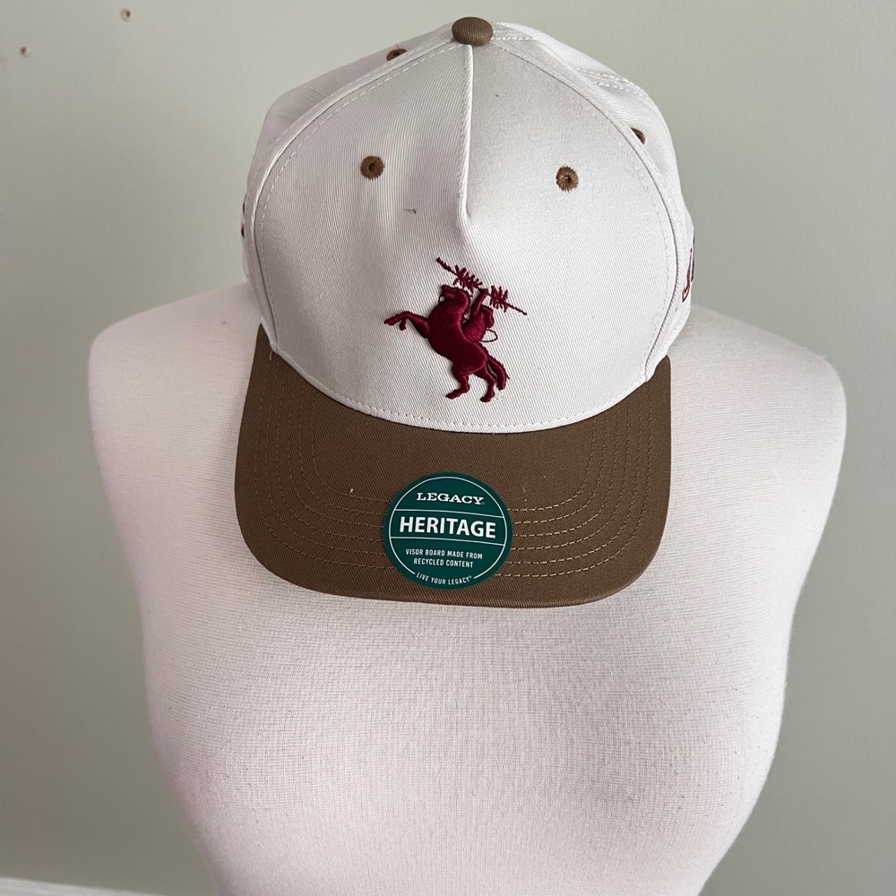 Legacy FSU Seminoles Snapback Hat Unisex OSFA Florida State Stone Brown Heritage